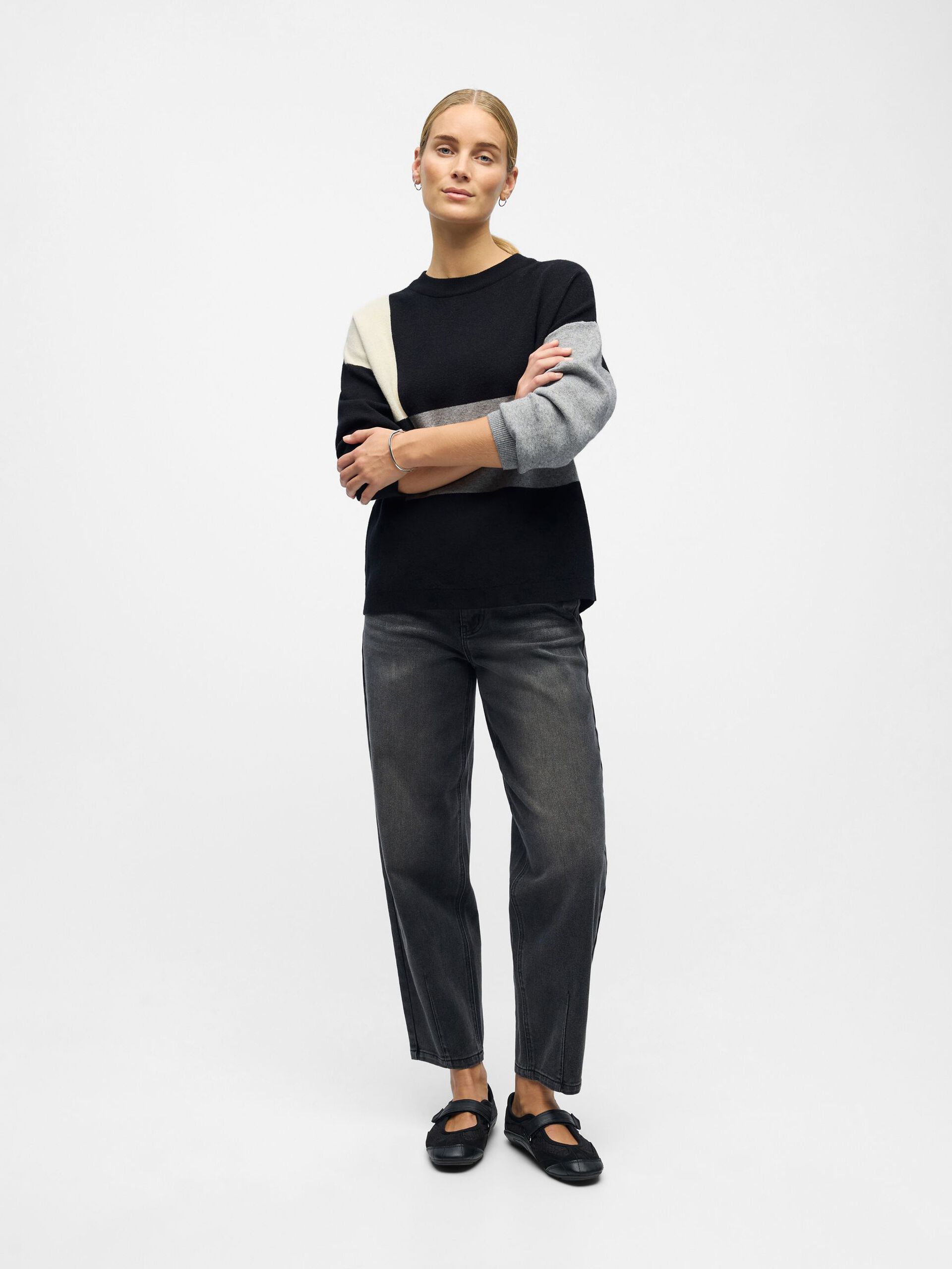 Carousel image - KNITTED PULLOVER, Black | 4