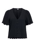 Product image thumbnail - V-NECK BLOUSE, Black | 1