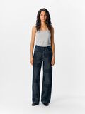 OBJECT PATCHWORK WIDE FIT JEANS, Dark Blue Denim, highres - 23047615_DarkBlueDenim_005.jpg