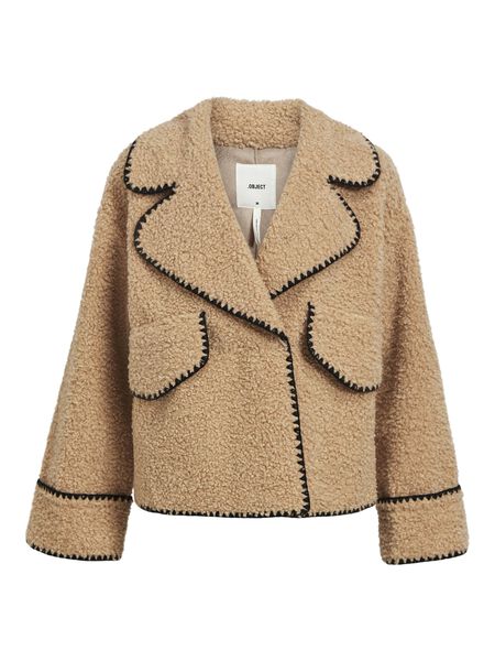 Object Collectors Item OBJSHIREN TEDDY JACKET, Humus, highres - 23042501_Humus_1053844_001.jpg