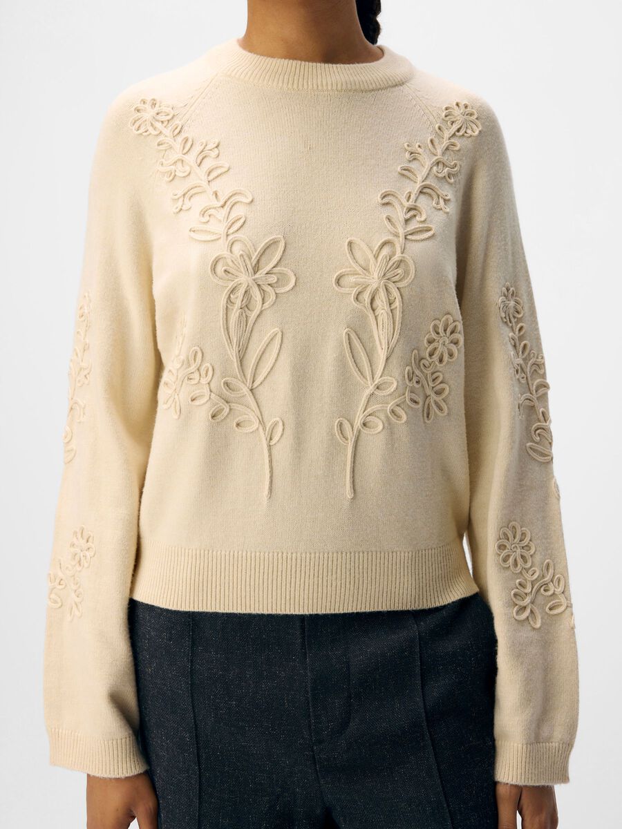 Carousel image - EN MAILLE PULLOVER, Sandshell | 5
