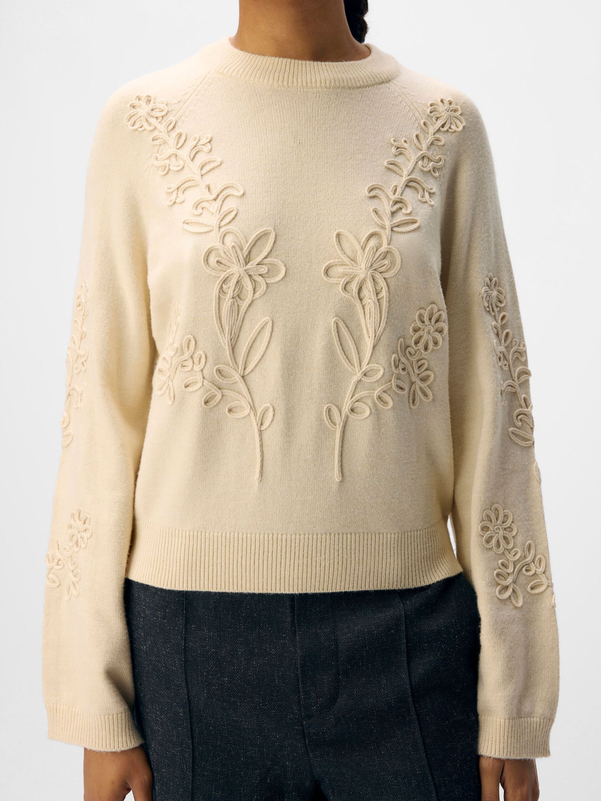Carousel image - KNITTED PULLOVER, Sandshell | 5
