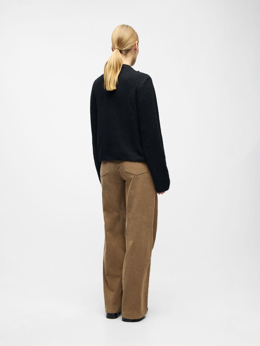 Product carousel image - BOW-DETAILED CARDIGAN, Black | 2