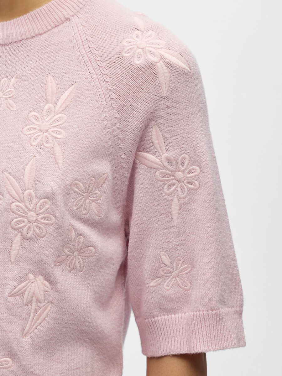Carousel image - &Agrave; MANCHES COURTES PULLOVER, Pale Lilac | 5