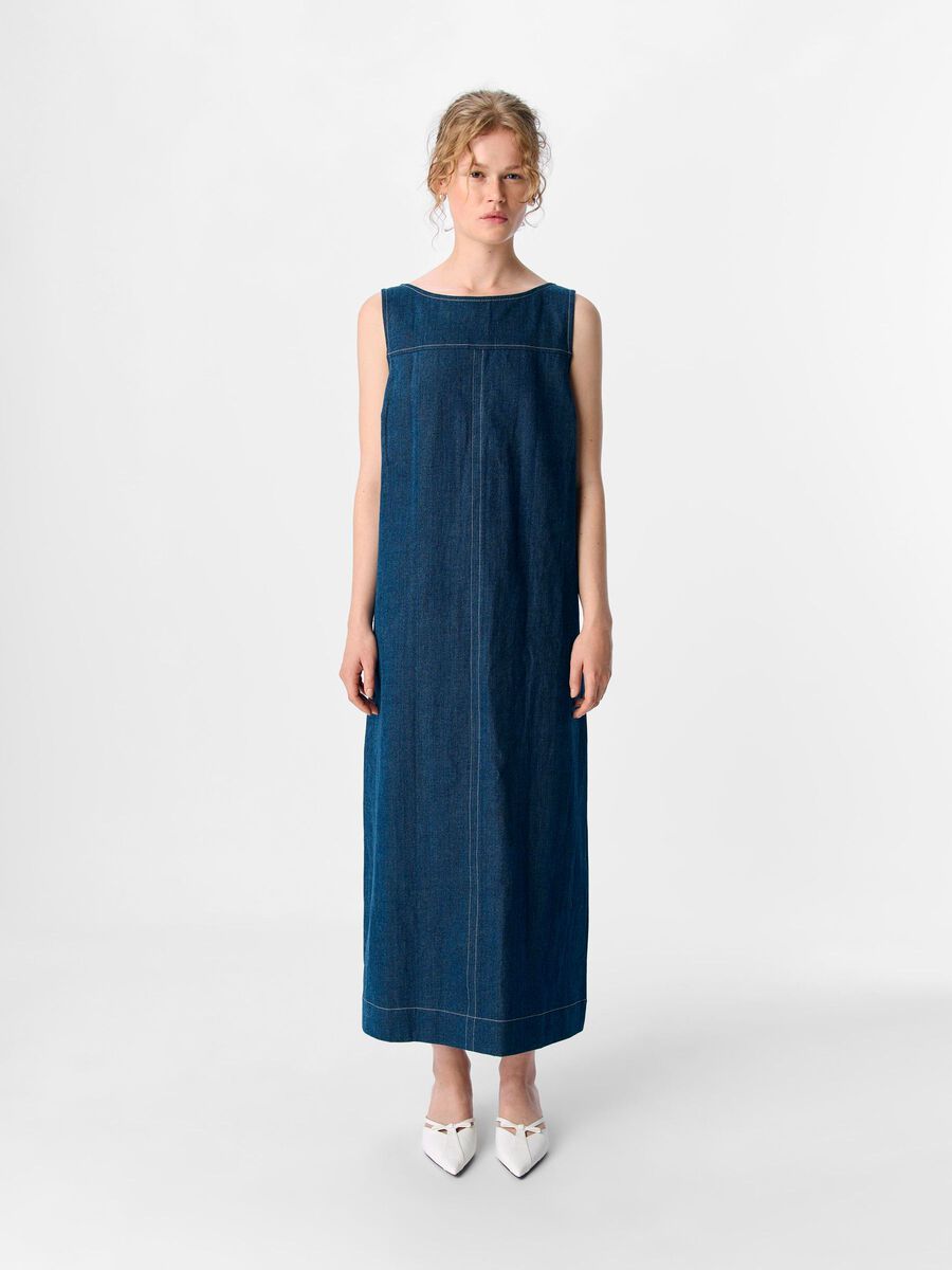 OBJECT DENIM MAXIKLÄNNING, Dark Medium Blue Denim, highres - 23048941_DarkMediumBlueDenim_003.jpg
