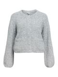 Product image thumbnail - STRIKKET CARDIGAN, Medium Grey Melange | 1