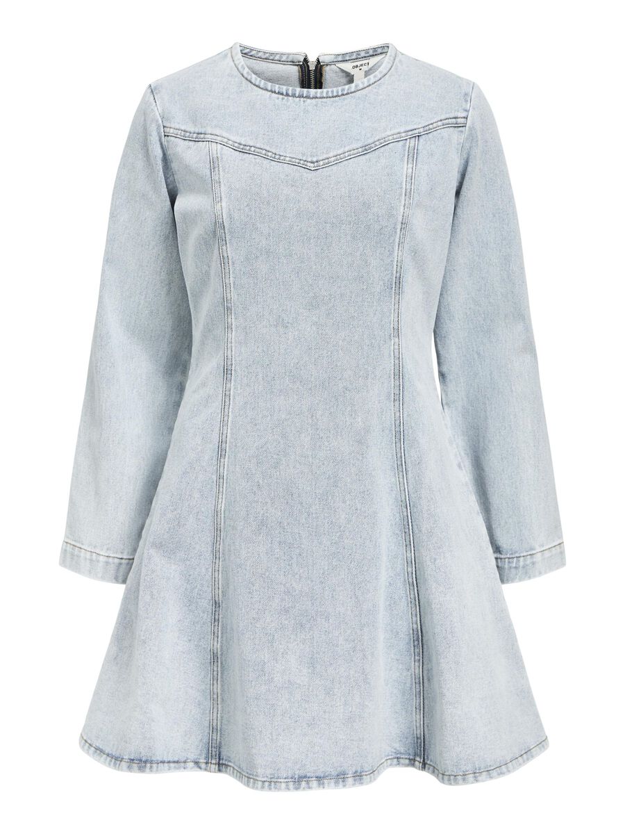 OBJECT MINI JEANSKLEID, Light Blue Denim, highres - 23046102_LightBlueDenim_001.jpg