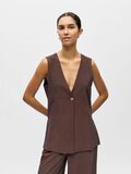 Product image thumbnail - SUR MESURE GILET, Seal Brown | 2