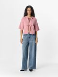 OBJECT SHORT-SLEEVED KNITTED CARDIGAN, Rose Elegance, highres - 23044018_RoseElegance_1177432_005.jpg