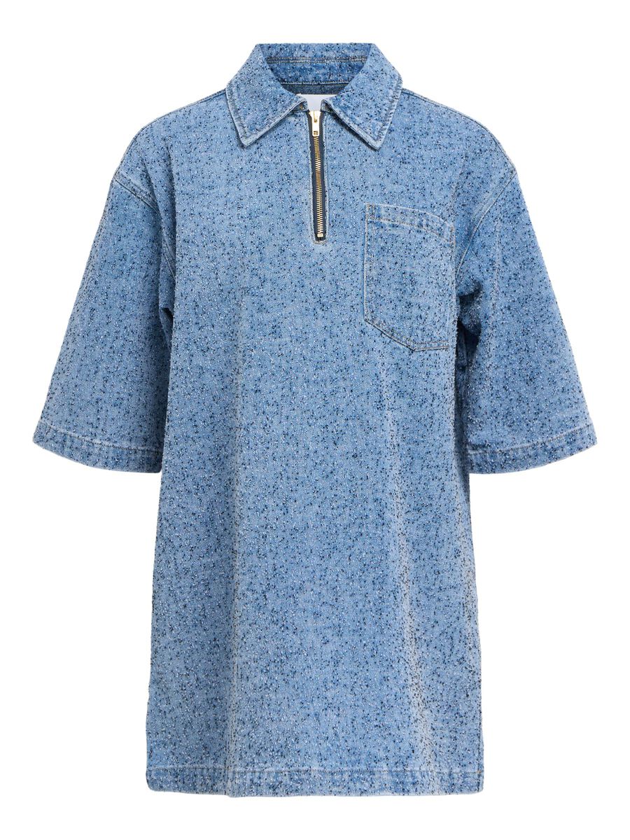 Product carousel image - DENIM MIDI-JURK, Light Blue Denim | 2