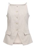 Product image thumbnail - TAILORED BUTTO VEST TOP, Morel | 1