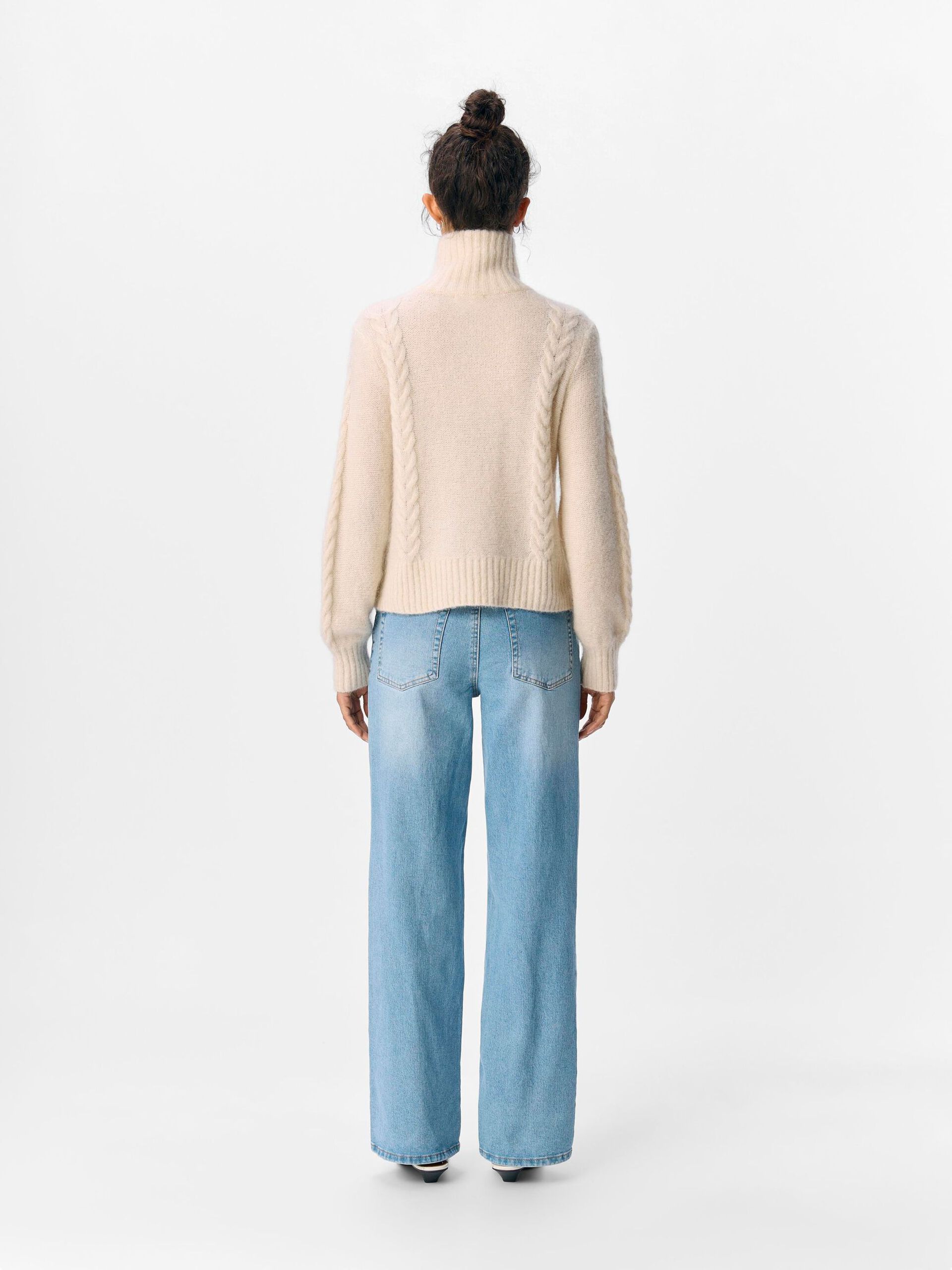 Carousel image - ZIP-UP KNITTED CARDIGAN, Sandshell | 3