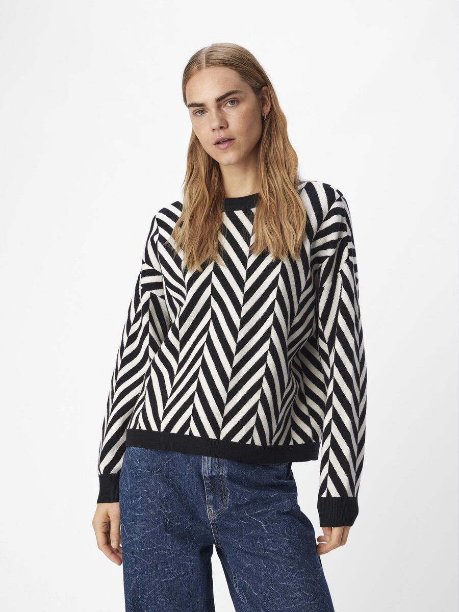 OBJECT EN MAILLE PULLOVER, Black, highres - 23044642_Black_1160763_003.jpg