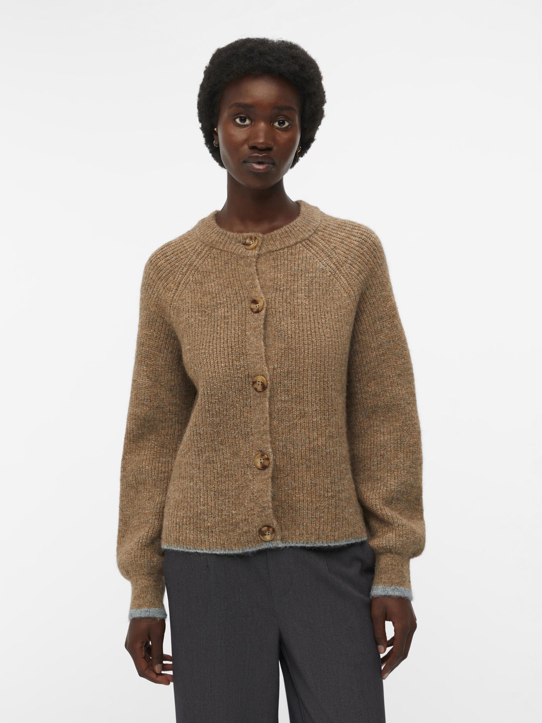 Cardigan round neck discount