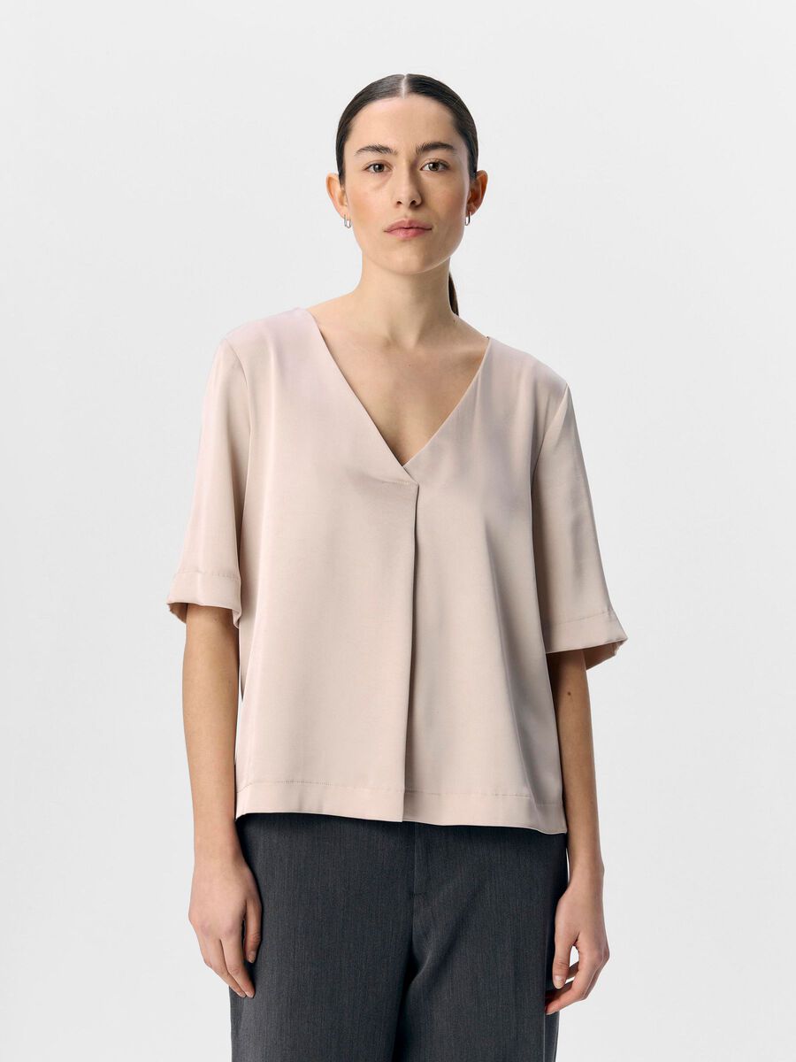 OBJECT V-NECK BLOUSE, Silver Gray, highres - 23047780_SilverGray_003.jpg