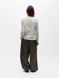 Product image thumbnail - LONG SLEEVED T-SHIRT, Light Grey Melange | 3