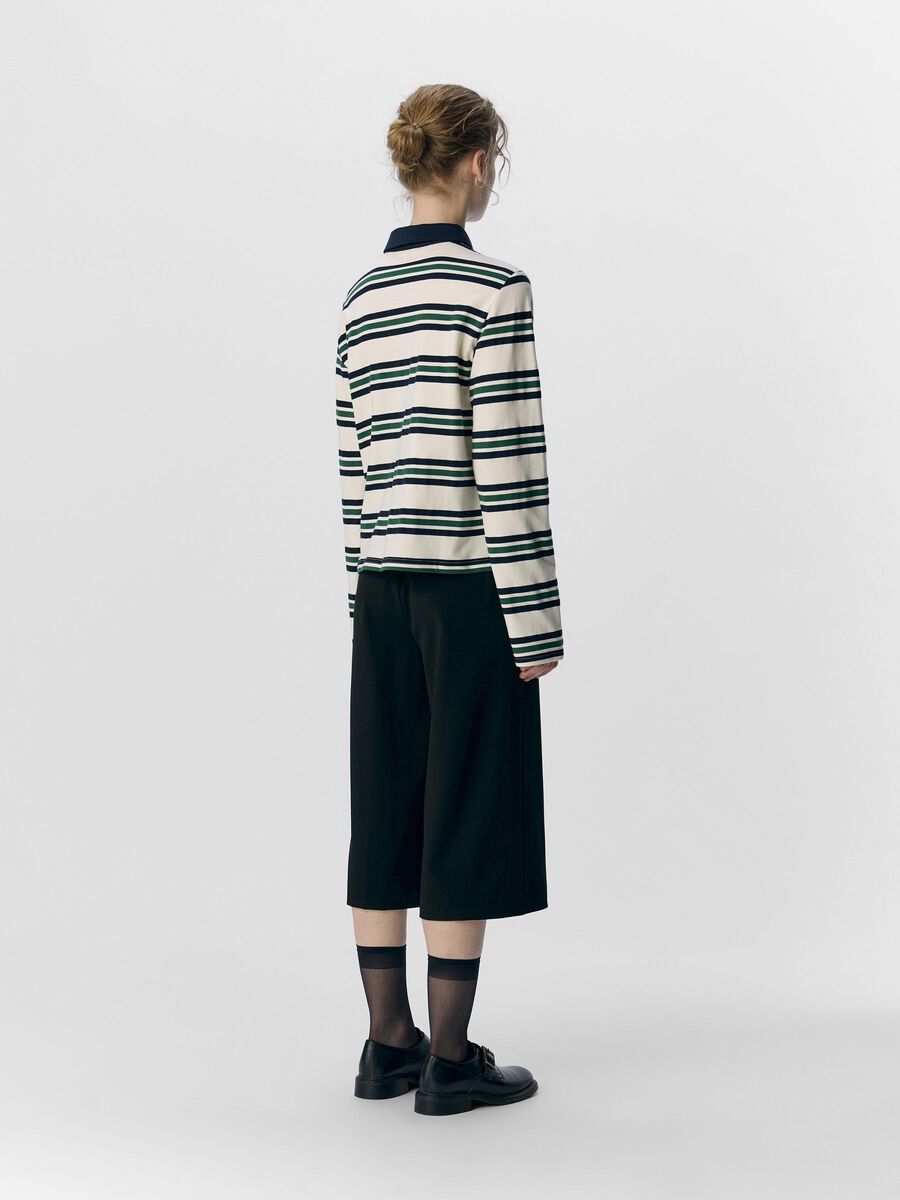 OBJECT STRIPED LONG-SLEEVED POLO, Sky Captain, highres - 23047587_SkyCaptain_1218220_004.jpg