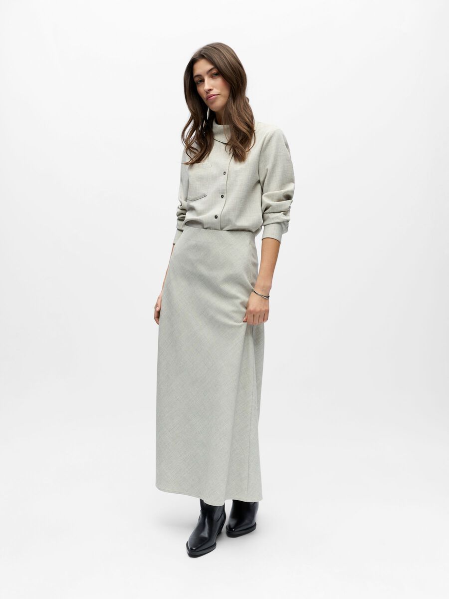 Carousel image - SJÖJUNGFRU MAXIKJOL, Light Grey Melange | 4