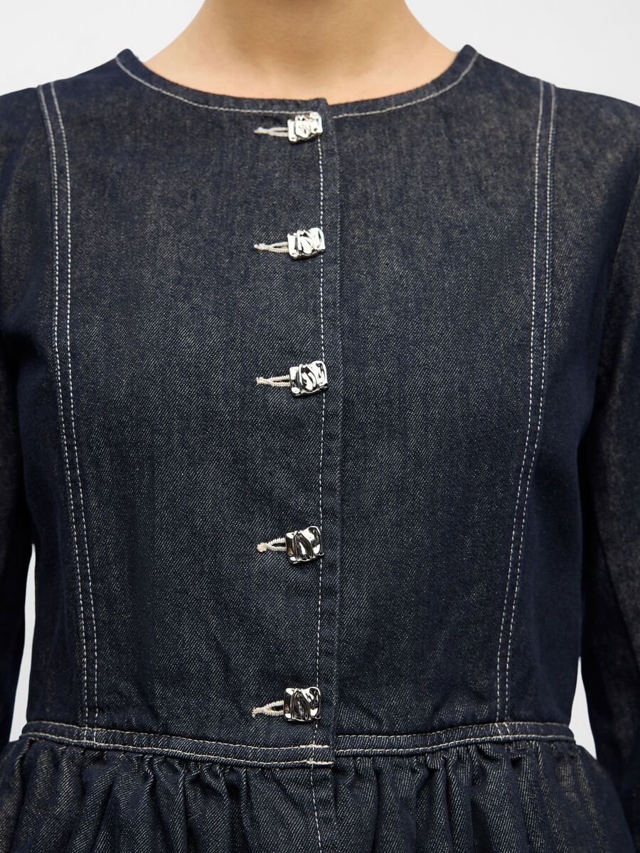 Carousel image - DETALJERT OLAJAKKE, Dark Blue Denim | 5