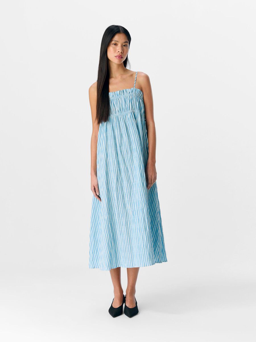 OBJECT STRIPED MIDI DRESS, Cornflower Blue, highres - 23046858_CornflowerBlue_1203875_003.jpg