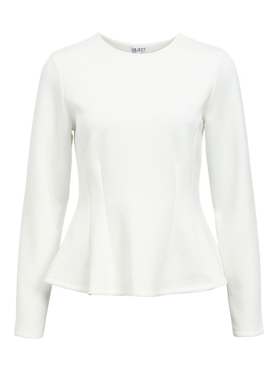 Product carousel image - PEPLUM TOP, Cloud Dancer | 1