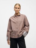 Product image thumbnail - GESTREEPT OVERHEMD, Cocoa Brown | 2