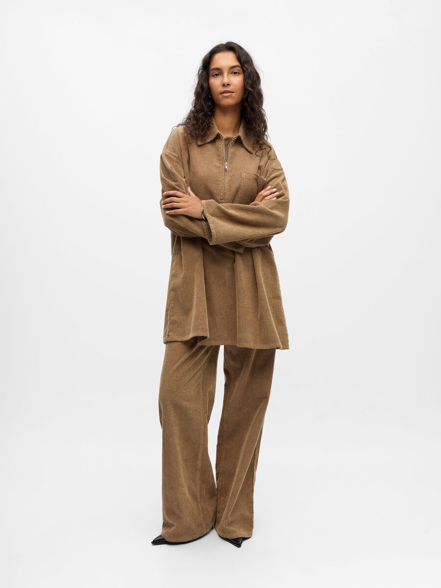 Product carousel image - FLUWELEN MIDI-JURK, Tannin | 6
