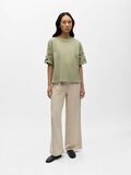 Product image thumbnail - EYELET SLEEVE T-SHIRT, Tea | 4
