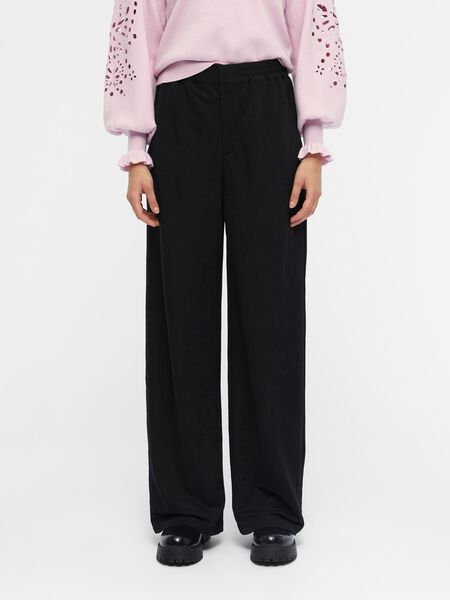 Object Collectors Item WIDE LEG HIGH WAISTED TROUSERS, Black, highres - 23037977_Black_003.jpg