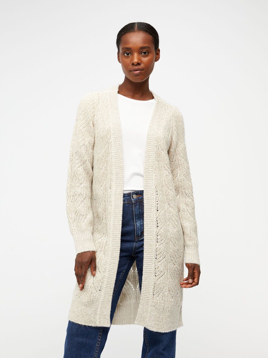 OBJECT OBJNOVA STELLA KNITTED CARDIGAN, Humus, highres - 23030187_Humus_700748_003.jpg