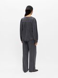Product image thumbnail - V-HALS KNOOP BLOUSE, Black | 3