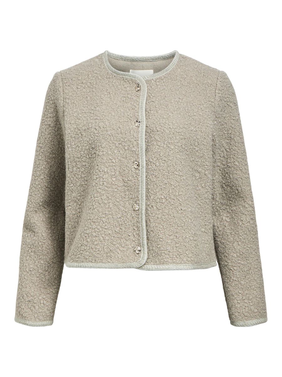 OBJECT TEDDYFLEECE JACKE, Medium Grey Melange, highres - 23046259_MediumGreyMelange_001.jpg