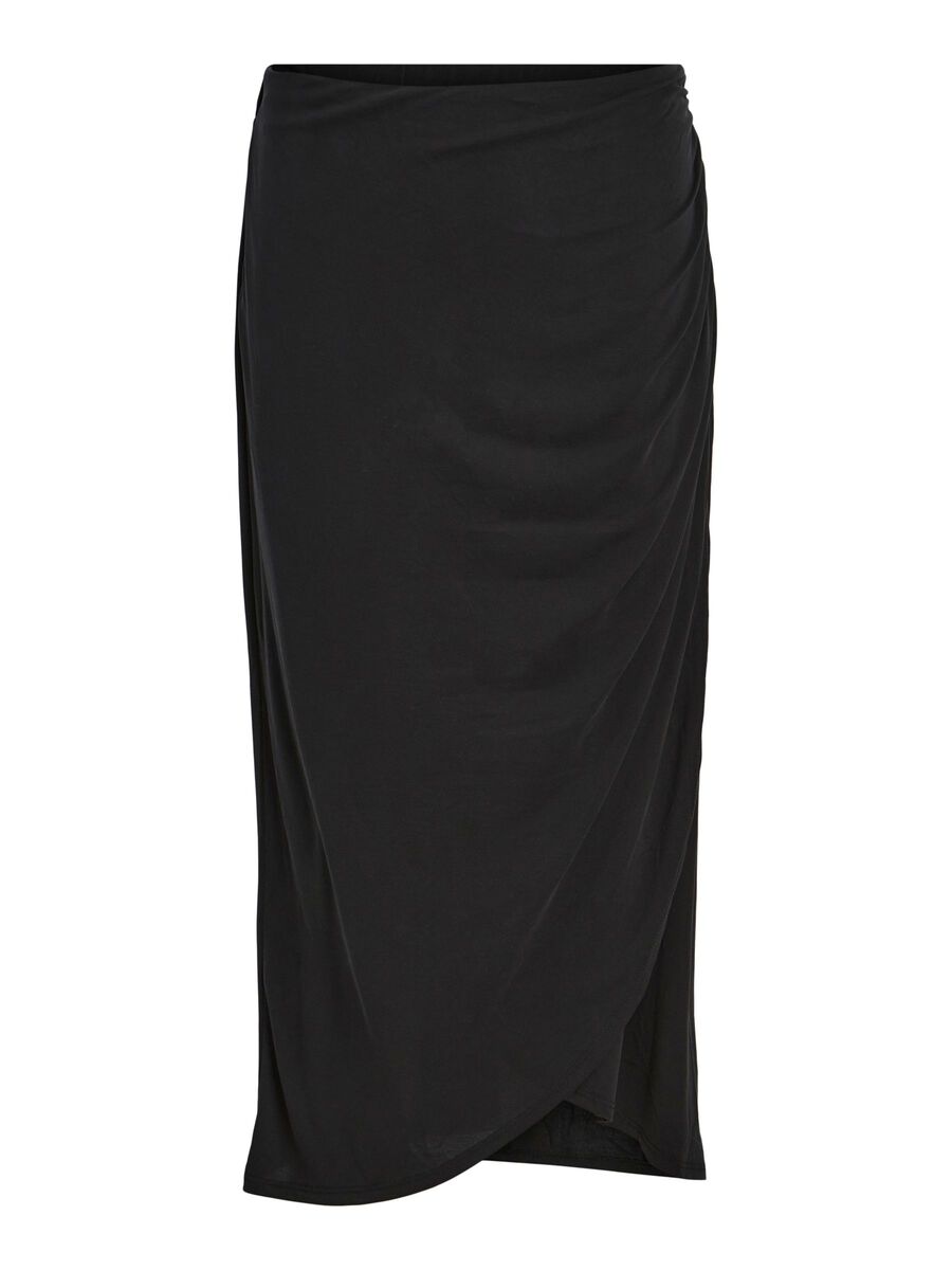 Object Collectors Item RELAXED MIDI SKIRT, Black, highres - 23040619_Black_001.jpg