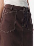 OBJECT MID-WAIST MINIROK, Seal Brown, highres - 23043666_SealBrown_006.jpg