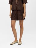 Product image thumbnail - EMBROIDERED SHORTS, Seal Brown | 2