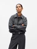 Product image thumbnail - SHORT JACKET, Dark Grey Melange | 2