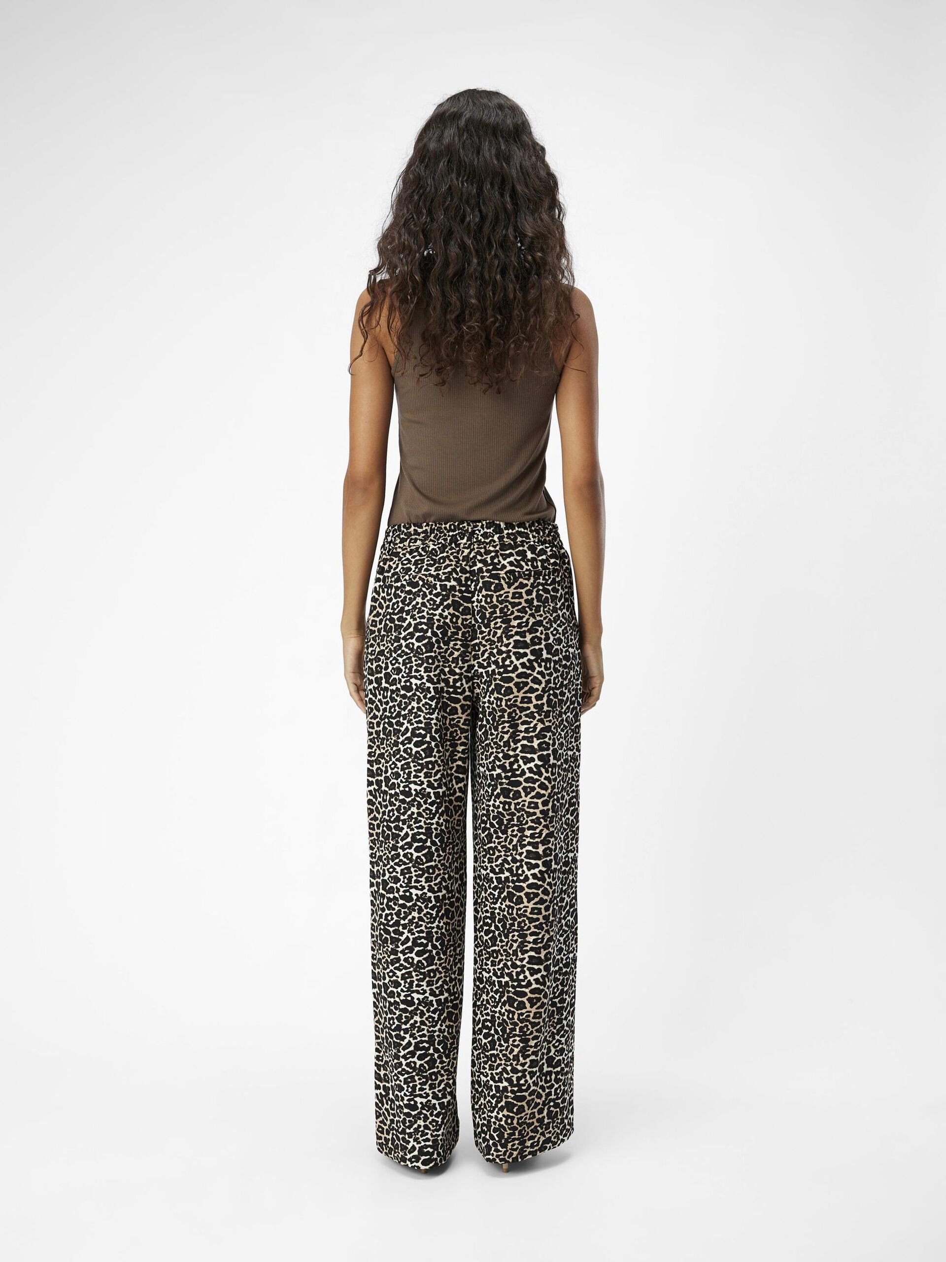Carousel image - LEOPARD PRINT WIDE-LEG TROUSERS, Humus | 3