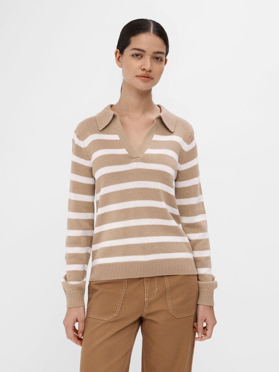 Object Collectors Item STRIPED KNITTED PULLOVER, Humus, highres - 23043894_Humus_1108425_003.jpg