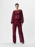 OBJECT TIE-FRONT BLOUSE, Cabernet, highres - 23046632_Cabernet_005.jpg