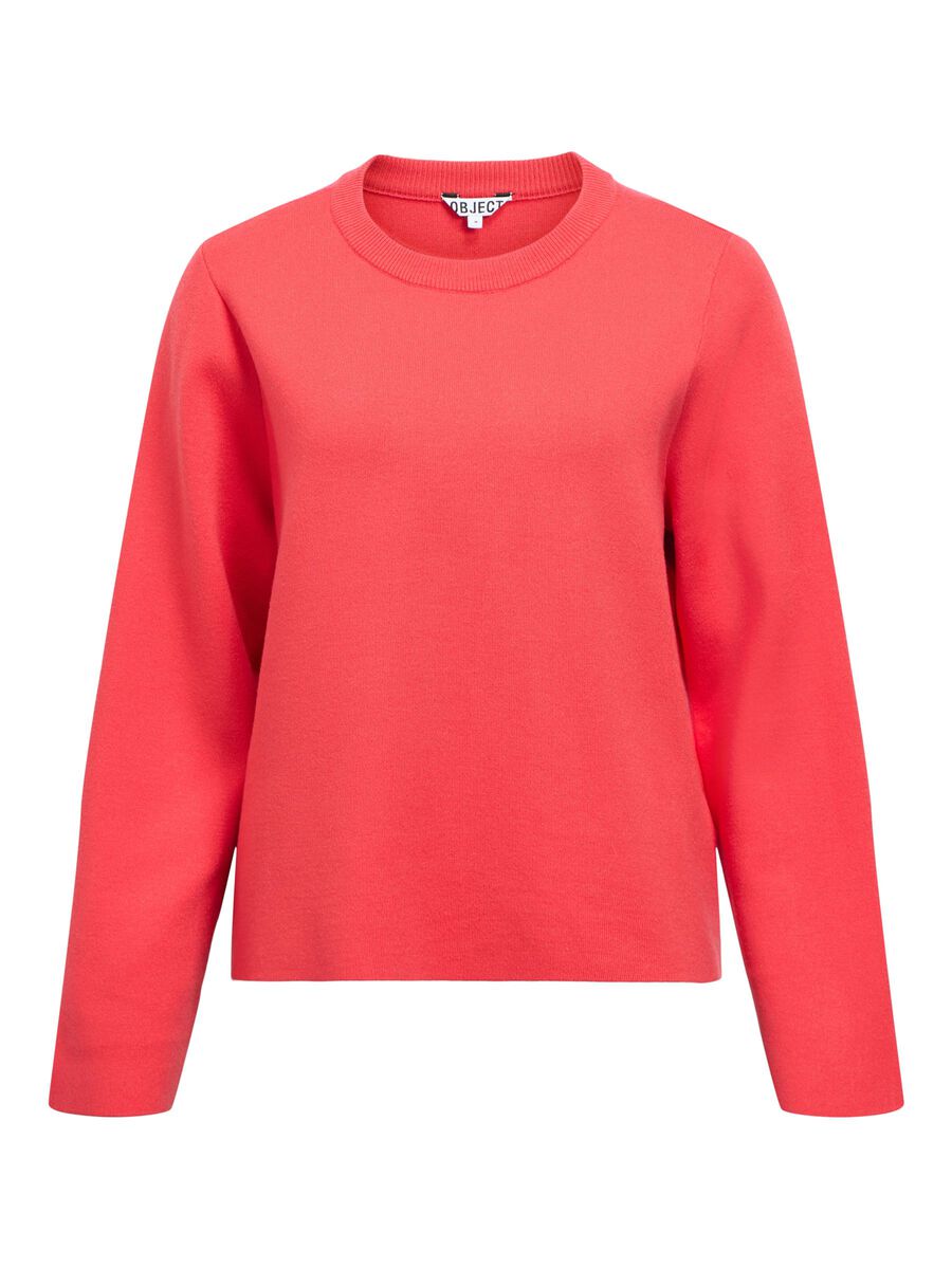 Carousel image - LONG SLEEVED KNITTED PULLOVER, Poinsettia | 1