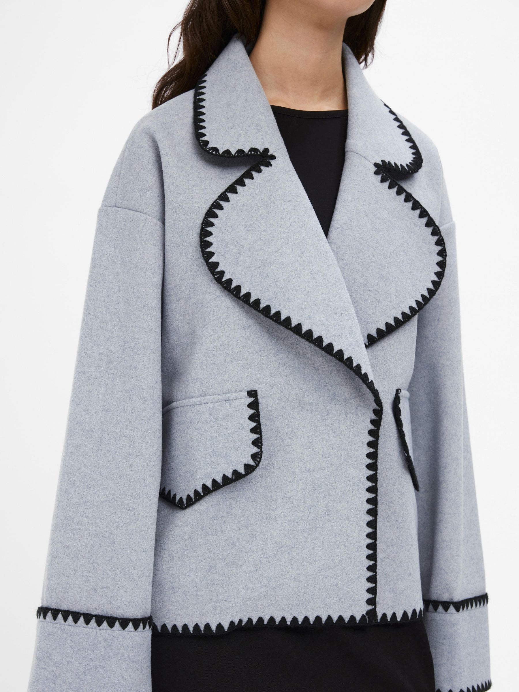 Light grey short jacket online