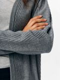OBJECT OPEN-FRONT KNITTED CARDIGAN, Medium Grey Melange, highres - 23046889_MediumGreyMelange_006.jpg