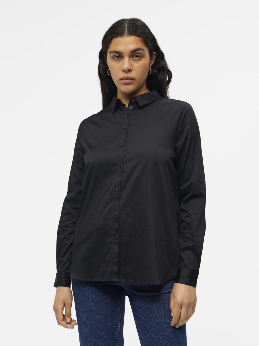 Object Collectors Item LOOSE FIT OVERHEMD, Black, highres - 23032978_Black_003.jpg