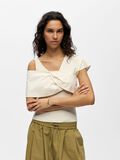 Product image thumbnail - ASYMMETRIC ONE-SHOULDER TOP, Birch | 2