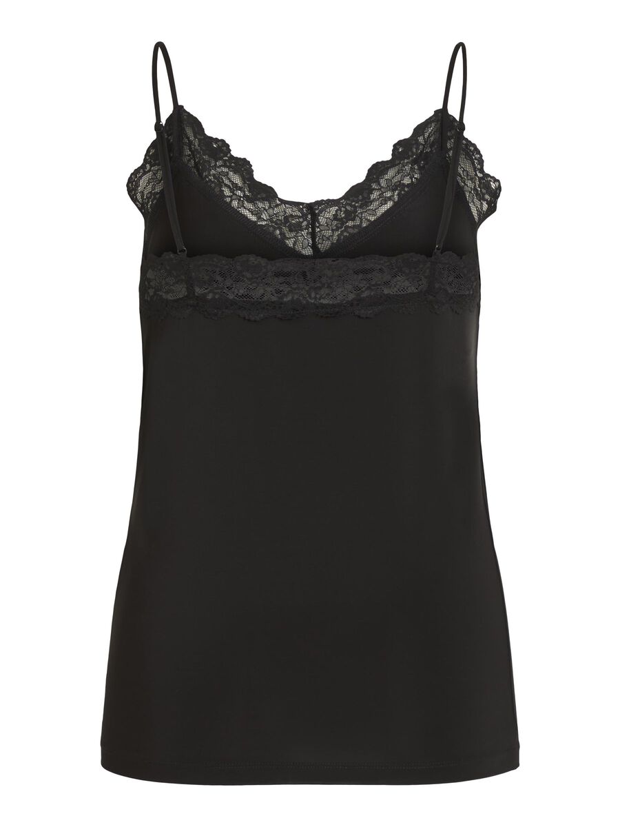 Object Collectors Item LACE SLEEVELESS TOP, Black, highres - 23031016_Black_002.jpg