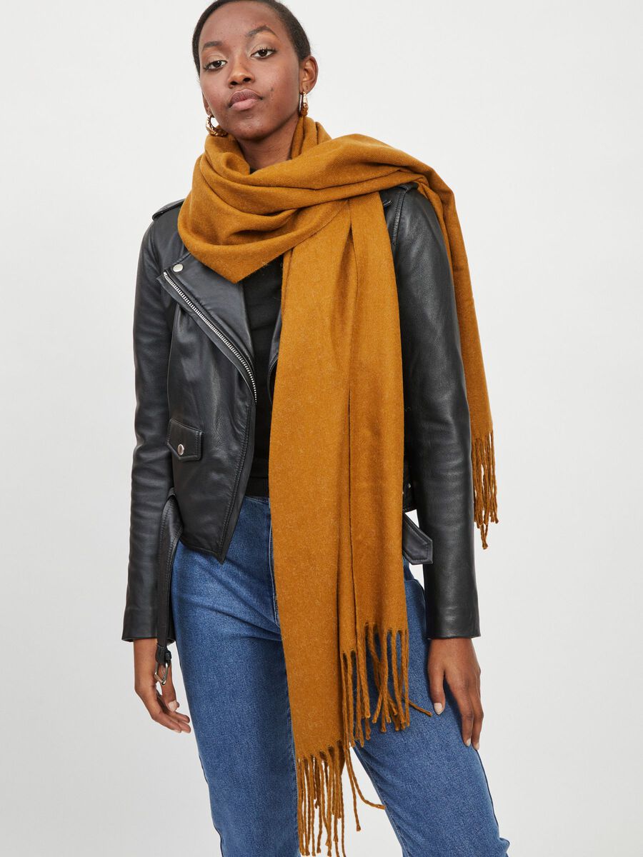Carousel image - WOOL BLEND SCARF, Tapenade | 2