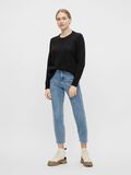 Object Collectors Item ROUND NECK KNITTED PULLOVER, Black, highres - 23030242_Black_005.jpg
