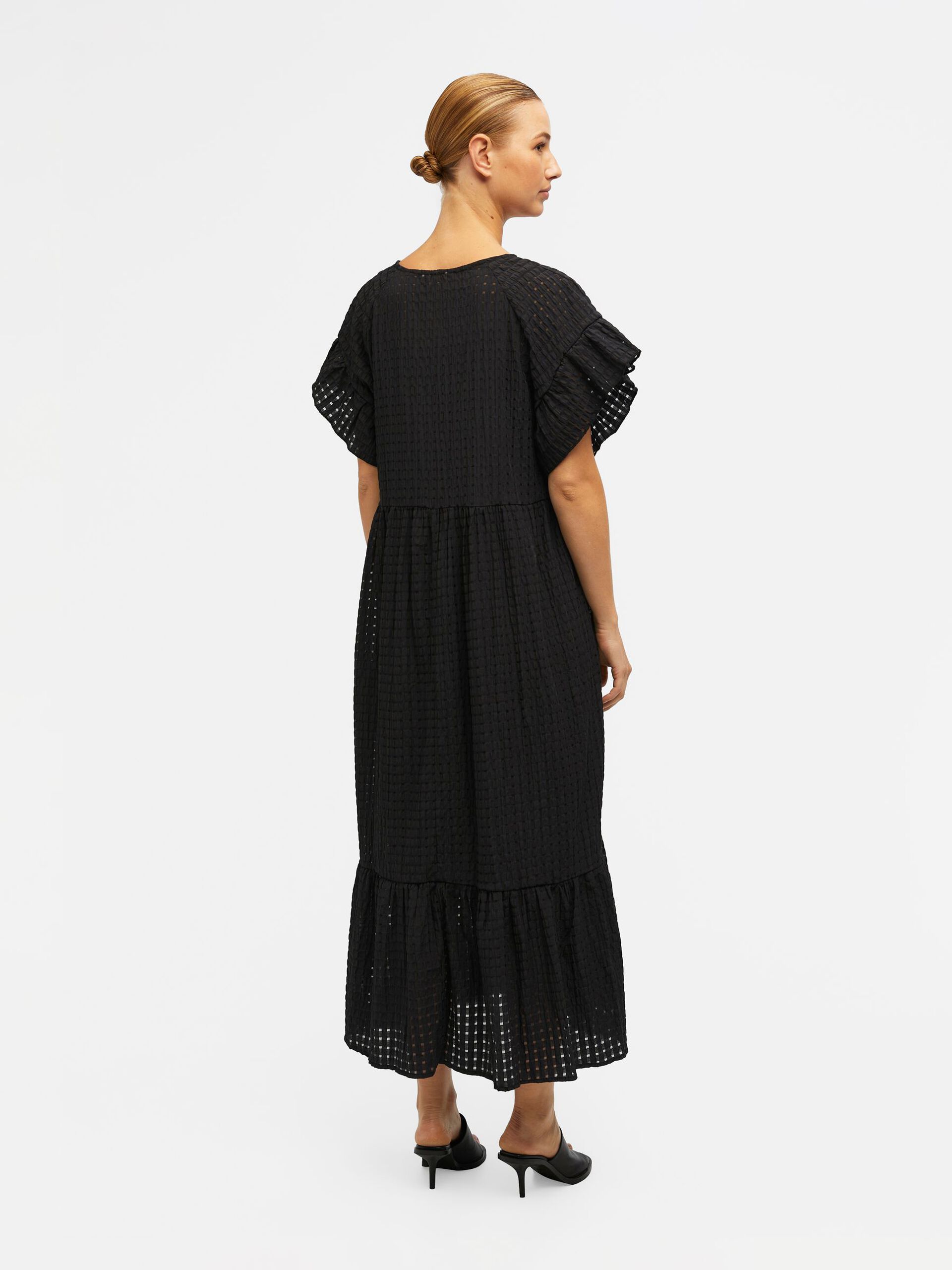 Carousel image - TEXTURÉE ROBE MI-LONGUE, Black | 3
