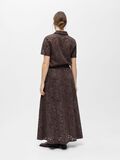 Product image thumbnail - EMBROIDERED MAXI SKIRT, Seal Brown | 3