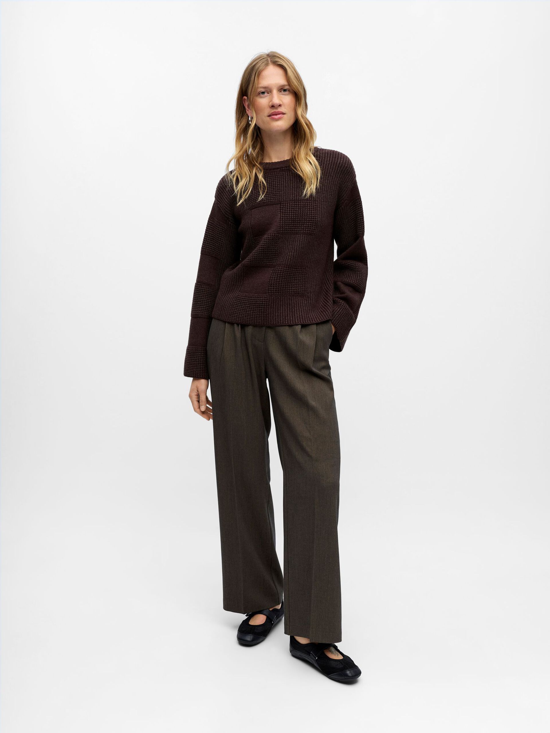 Carousel image - KNITTED JUMPER, Seal Brown | 4